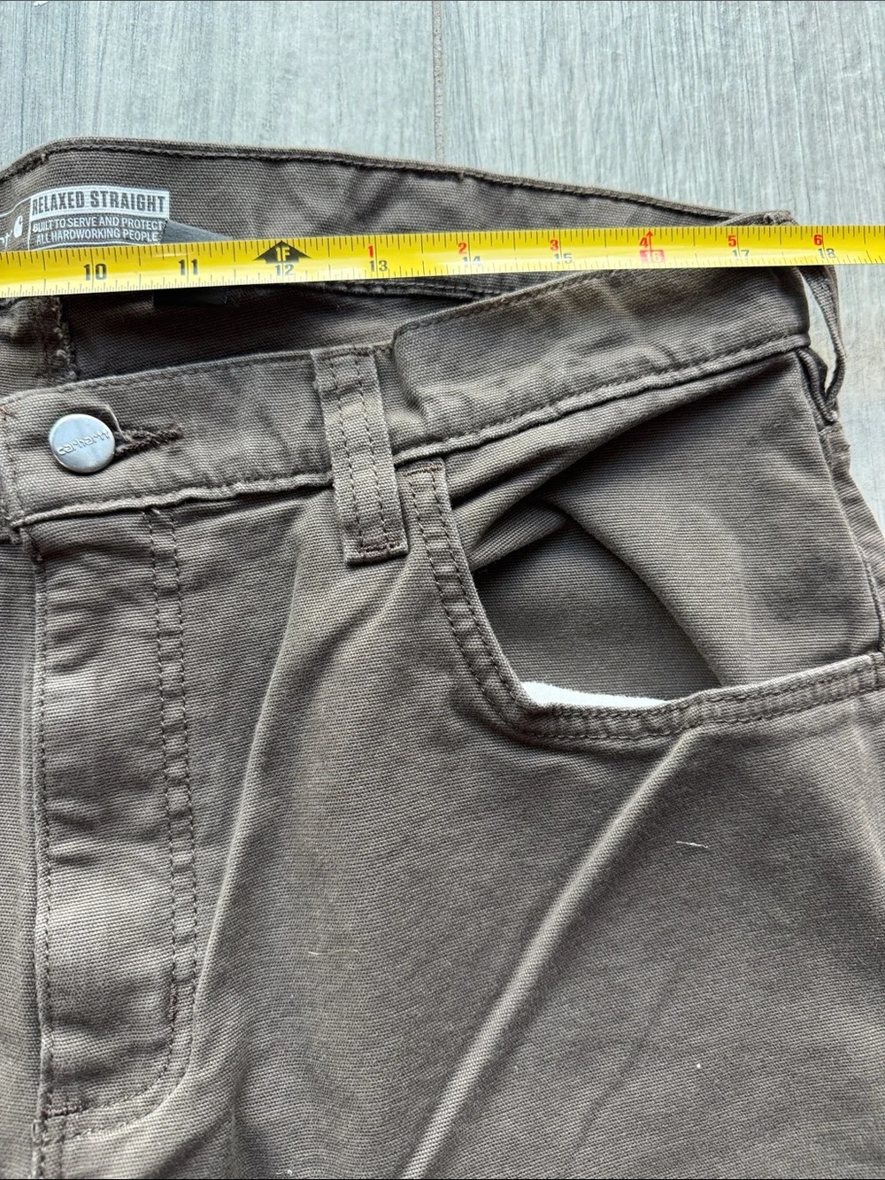 Carhartt Men's Relaxed Fit Brown Work Pants